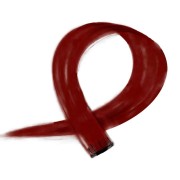 Rouge foncé, 50 cm - Crazy Color Clip On